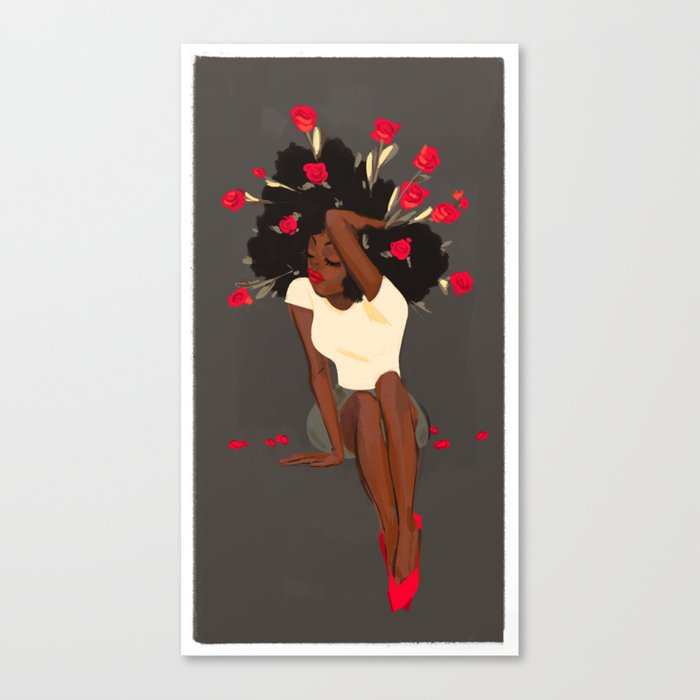 Rose Red Canvas Print