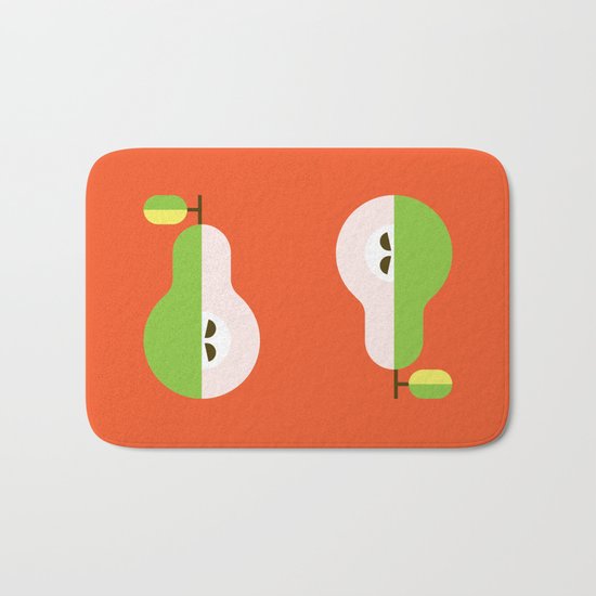 Fruit: Pear Bath Mat