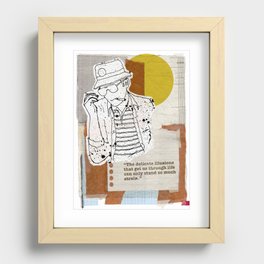 The Rum Diary…Hunter S Thompson Recessed Framed Print
