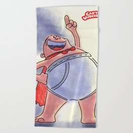 Captain Underpants Beach Towel