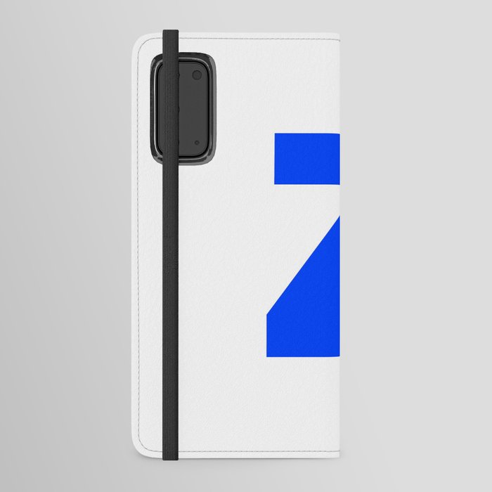 letter Z (Blue & White) Android Wallet Case
