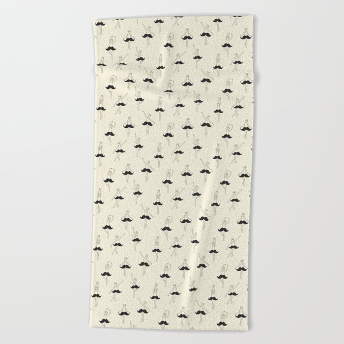 The Ballet of Mustache Beach Towel