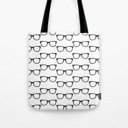 Black Funky Glasses Tote Bag