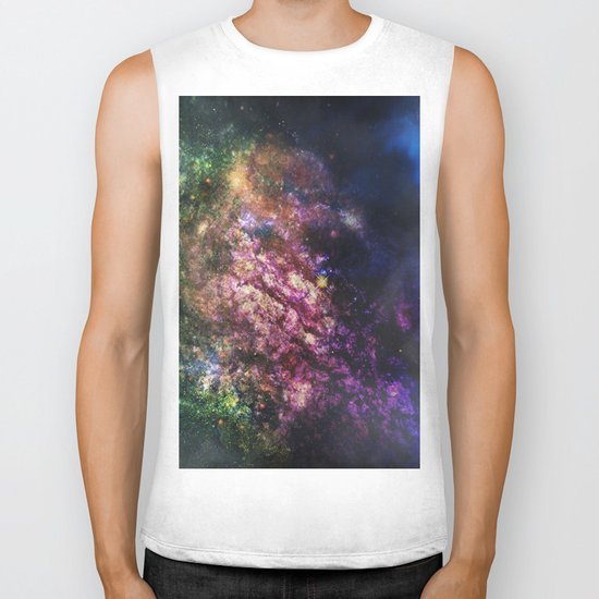 Rainbow Nebula Biker Tank