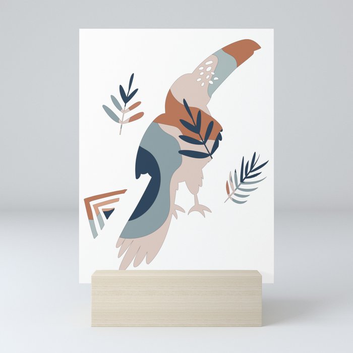 jungle stork Mini Art Print