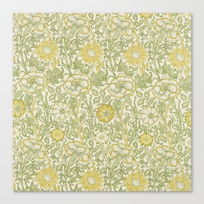 William Morris Pink and Rose Cowslip & Fennel Canvas Print