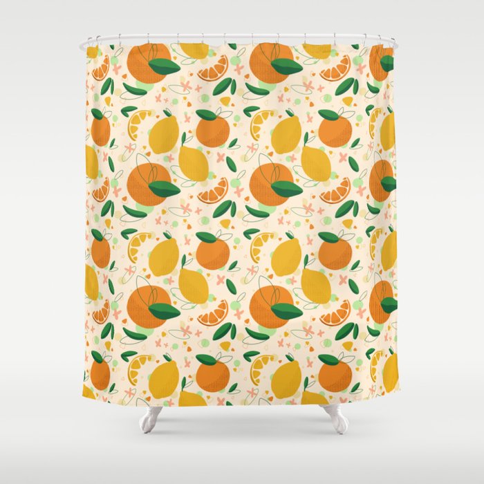 Lemons & Oranges Shower Curtain