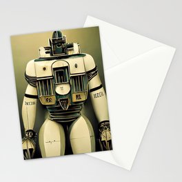 Retro-Futurist Robot Stationery Card