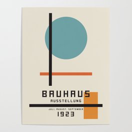Vintage poster-Bauhaus Juli, August, September 1923. Poster