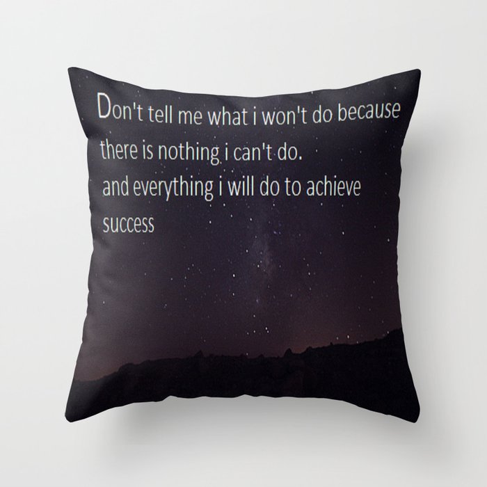 Success Throw Pillow