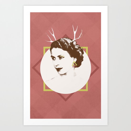Elizabeth II : The Bold Art Print