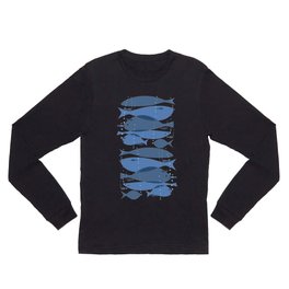 1 fish blue fish Long Sleeve T Shirt
