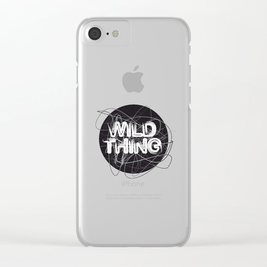 Wild Thing Clear iPhone Case