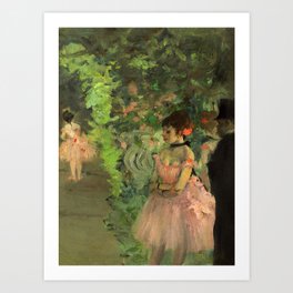 Edgar Degas "Dancers Backstage" Art Print