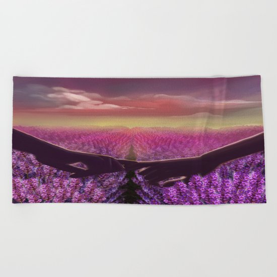 Holding Hands Beach Towel