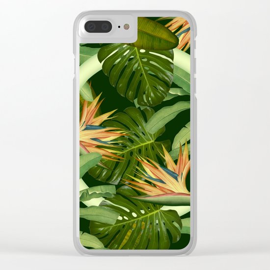 Circle in the Leaves Clear iPhone Case