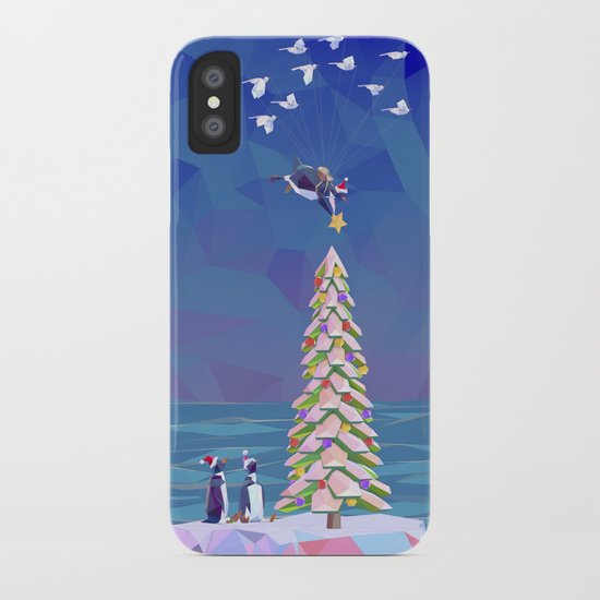 Christmas Flight iPhone Case