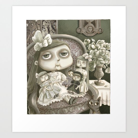 Miss Prudence Perkes Art Print