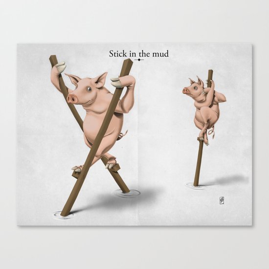 Stick in the Mud Canvas Print