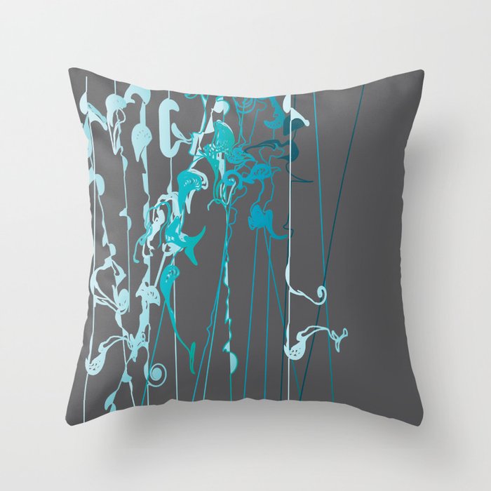 Aqua and grey throw pillows best sale
