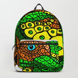 Author's Colored Green Iguana Backpack