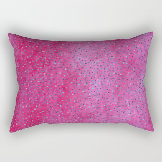 Pink & Blue Polka Dots #society6 #buyart #decor Rectangular Pillow