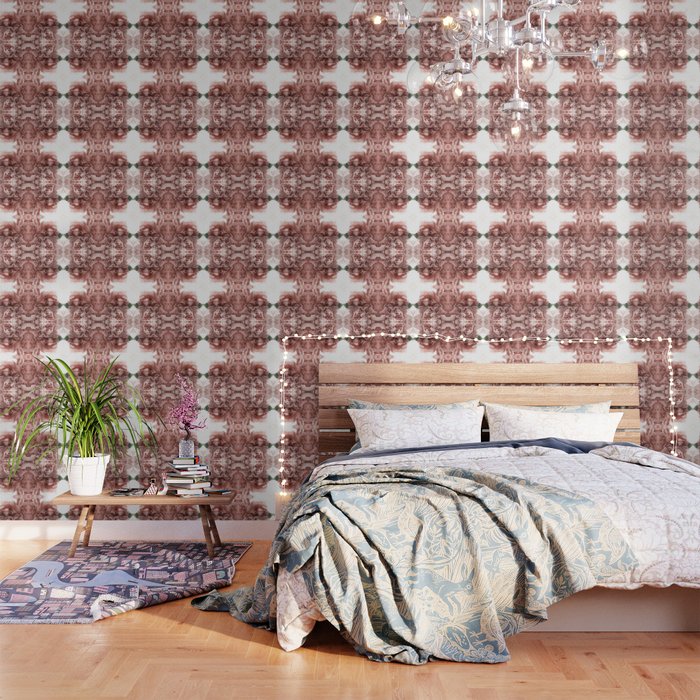 Blush Pink Floral Wallpaper By Printsproject Society6