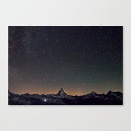 Matterhorn at Night Canvas Print