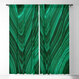 Malachite Green Marble Texture Blackout Curtain