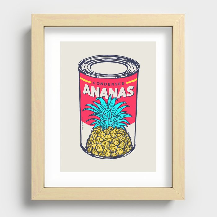 Condensed ananas Recessed Framed Print