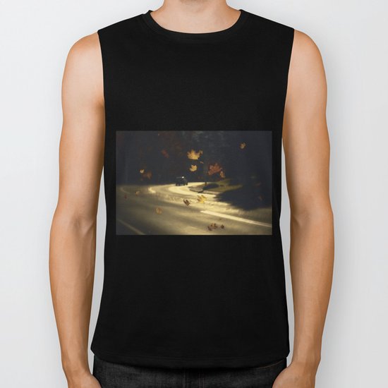Autumn shower! Take me with you away from a dreadful winter! Biker Tank