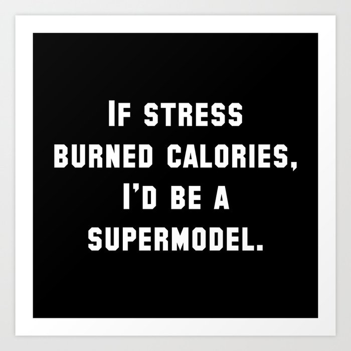 does stress burn calories