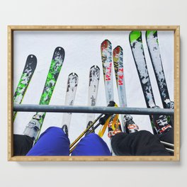 Ski All Day Serving Tray