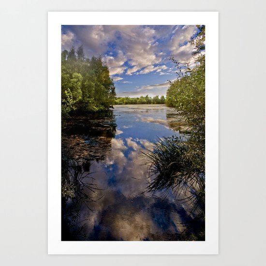 Fenland Reflections Art Print