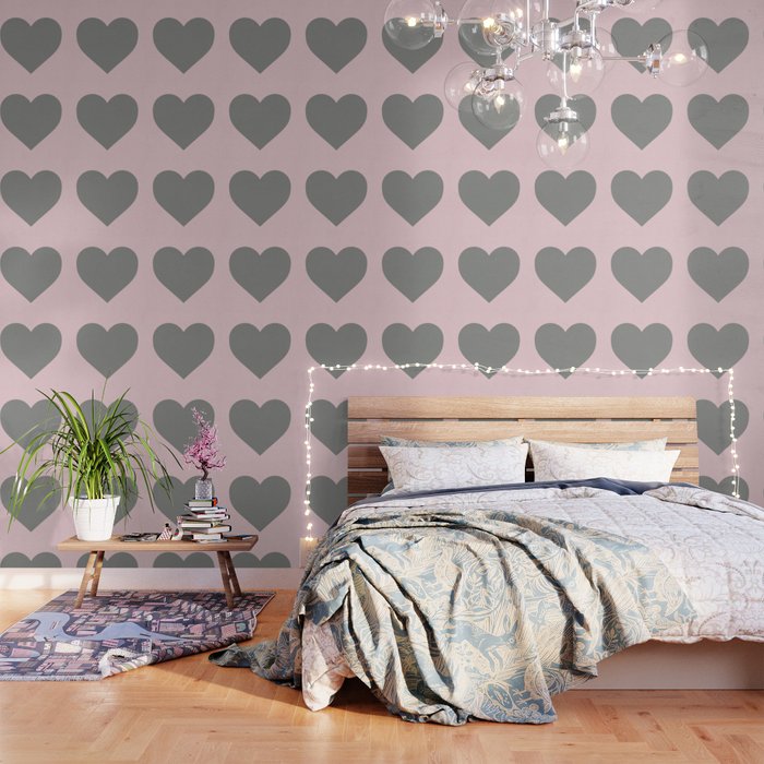 Grey Heart Wallpaper