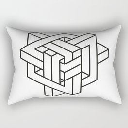 3D Maze Rectangular Pillow