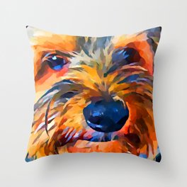 Yorkshire Terrier 3 Throw Pillow
