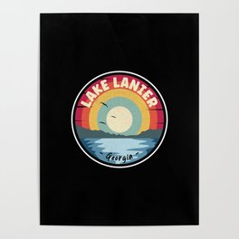Lake Lanier Georgia Colorful Scene Poster
