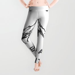 Today is a Great Day for Adventure - Quote travel inspiring Leggings