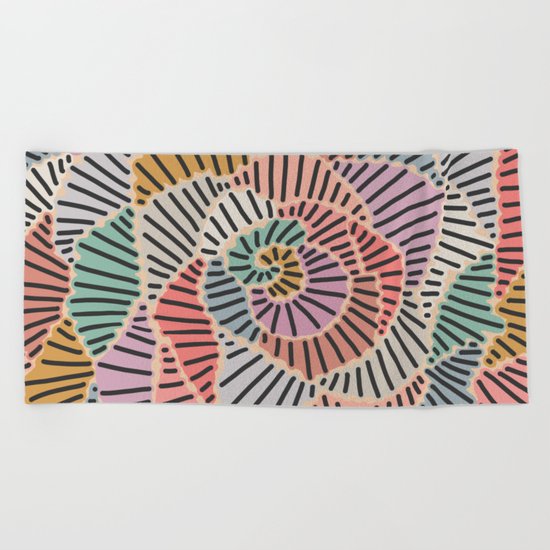 Curves Beach Towel