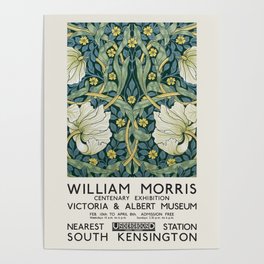 WILLIAM MORRIS - Victoria & Albert Museum Exhibition Poster