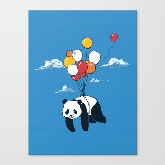 Flying Panda Canvas Print