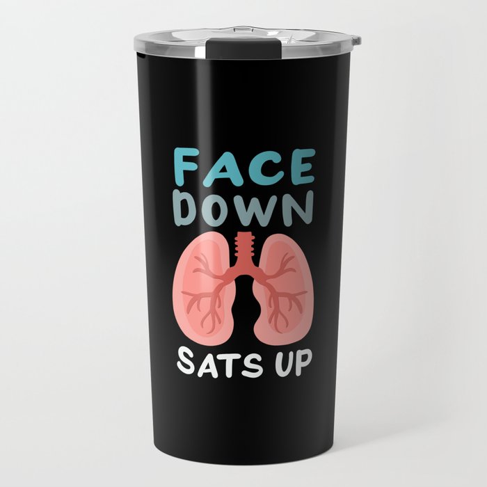 Face Down Sats Up Travel Mug