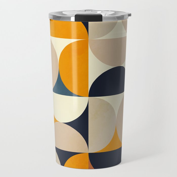 mid century abstract shapes fall winter 1 Travel Mug