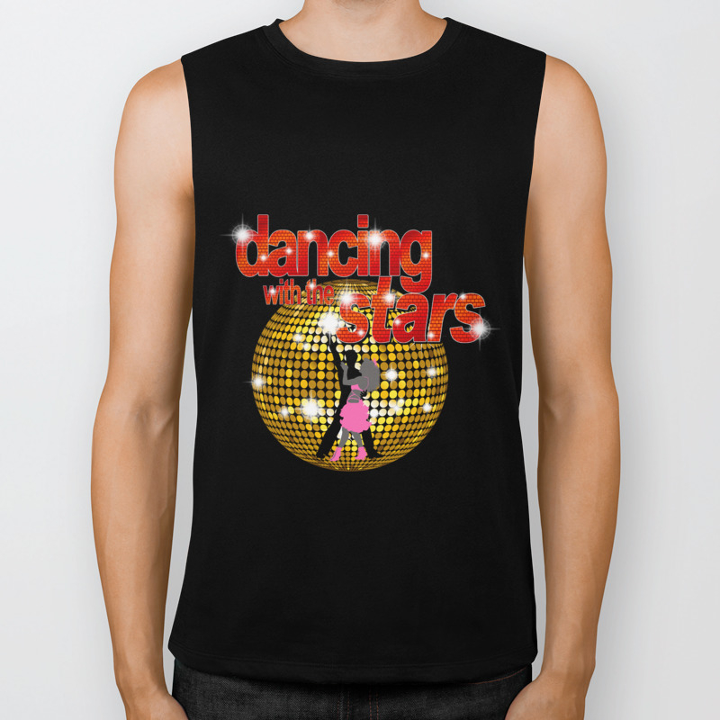 Dancing With The Stars Disco Ball Dancers Silhouette 2 Biker Tank By Llandry1949
