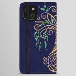 Celtic Tree of Life Nature Colored iPhone Wallet Case