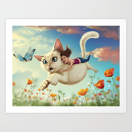 Catsy Art Print