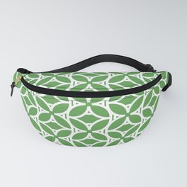Green and White Tessellation Line Pattern 37 Pairs DE 2022 Trending Color Golf Course DE5601 Fanny Pack