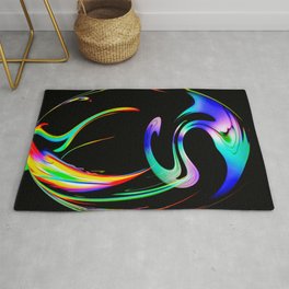 Abstract Perfection 13 Fire Rug