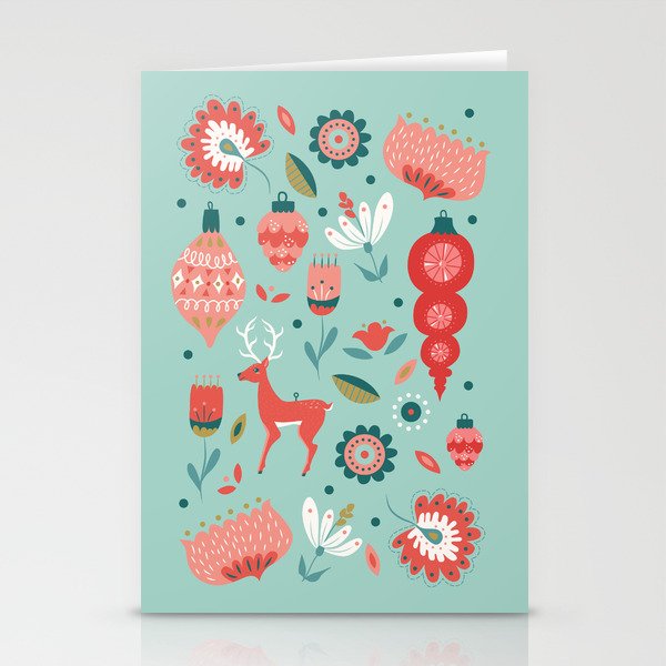 Florals + Ornaments Stationery Cards